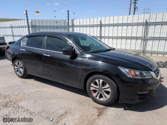 2013 Honda Accord Sdn LX with VIN 1HGCR2F38DA182287, listed as a Copart auction lot 52625225 with 164,580 mi miles and Salvage Title. Bid and sale history available at carsss.com. Image 4.