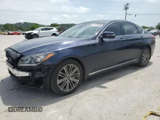 2018 Genesis G80 3.8L z VIN KMHGN4JE6JU257462, wystawiony jako Copart lot #57170965 z przebiegiem 65 262 mil mil oraz Szkody całkowita. Historia ofert i sprzedaży dostępna na DreamBid. Obrazek 1.