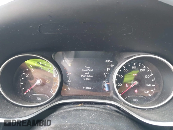 2018 Jeep Compass Latitude with VIN 3C4NJCBB1JT374446, listed as a IAAI auction lot 40536024 with 110,165 mi miles. Bid and sale history available at carsss.com. Image 7.