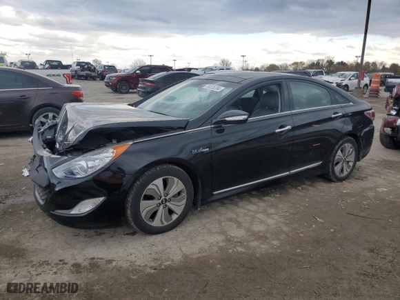2014 Hyundai Sonata Hybrid with VIN KMHEC4A45EA106673, listed as a Copart auction lot 79225234 with 95,249 mi miles and Salvage Title. Bid and sale history available at carsss.com. Image 1.