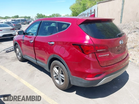 2017 Hyundai Santa Fe 2.4L with VIN 5XYZTDLB1HG466089, listed as a IAAI auction lot 42228320 with 138,476 mi miles and . Bid and sale history available at DreamBid. Image 3.