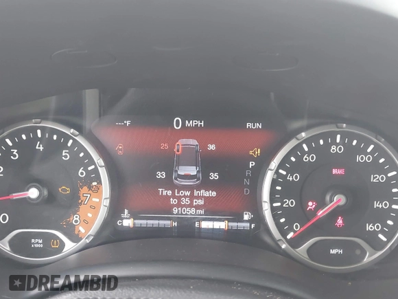 2017 Jeep Renegade Limited z VIN ZACCJBDB8HPE80599, wystawiony jako IAAI lot #41924622 z przebiegiem 91 058 mil mil oraz . Historia ofert i sprzedaży dostępna na DreamBid. Obrazek 7.