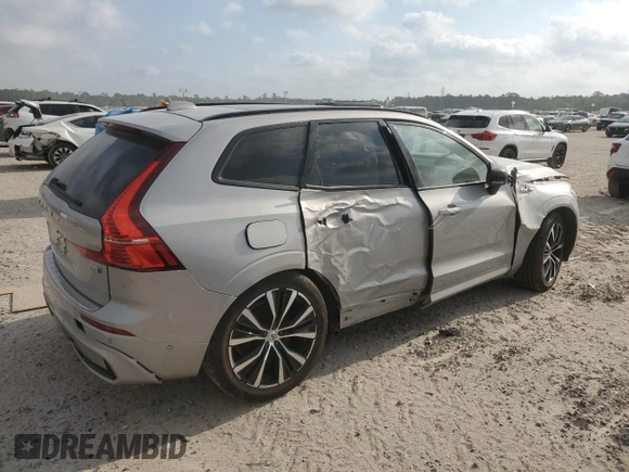 2023 Volvo XC60 Plus Dark Theme with VIN YV4L12RW8P1392949, listed as a Copart auction lot 49341695 with 12,675 mi miles and Salvage Title. Bid and sale history available at carsss.com. Image 3.