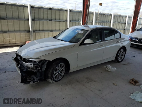2017 BMW 3 Series 320i with VIN WBA8E1G5XHNU13227, listed as a Copart auction lot 52637135 with 97,458 mi miles and Salvage Title. Bid and sale history available at carsss.com. Image 1.