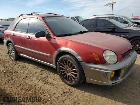 2002 Subaru Impreza Outback Special Sports with VIN JF1GG68512H808767, listed as a Copart auction lot 47186295 with 238,111 mi miles and Salvage title. Bid and sale history available at DreamBid. Image 4.