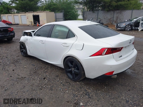 2014 Lexus IS 350 with VIN JTHBE1D22E5002420, listed as a IAAI auction lot 42260031 with 122,407 mi miles and . Bid and sale history available at DreamBid. Image 3.
