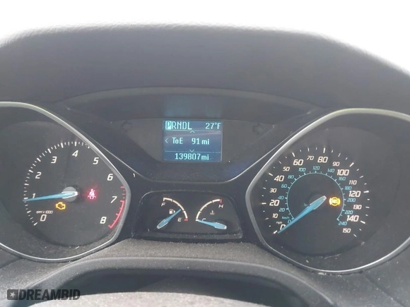 2012 Ford Focus SE with VIN 1FAHP3F26CL390748, listed as a IAAI auction lot 41571211 with 139,807 mi miles. Bid and sale history available at carsss.com. Image 7.