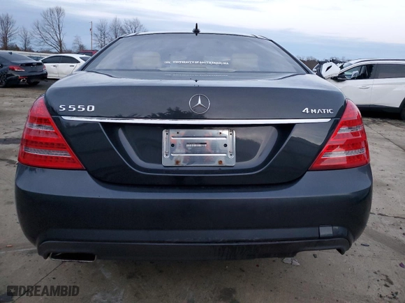 2011 Mercedes-Benz S-Class S 550 with VIN WDDNG8GB6BA364689, listed as a Copart auction lot 87217954 with 0 mi miles and Salvage Title. Bid and sale history available at carsss.com. Image 6.