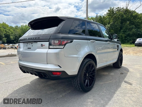 2016 Land Rover Range Rover Sport SVR z VIN SALWZ2EF6GA546565, wystawiony jako Copart lot #63046965 z przebiegiem 70 867 mil mil oraz Czysty tytuł • Clean title. Historia ofert i sprzedaży dostępna na DreamBid. Obrazek 3.