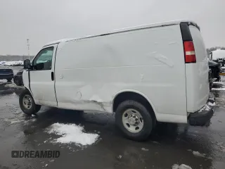 2014 Chevrolet Express Cargo Van with VIN 1GCWGFCAXE1145819, listed as a Copart auction lot 44579255 with 0 mi miles and Salvage Title. Bid and sale history available at carsss.com. Image 2.