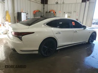 2018 Lexus LS with VIN JTHC51FF1J5004853, listed as a Copart auction lot 84511444 with 86,021 mi miles and Salvage Title. Bid and sale history available at carsss.com. Image 3.