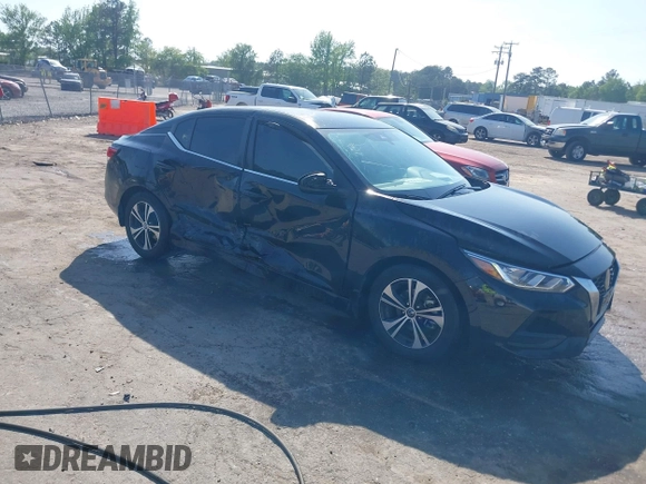 2023 Nissan Sentra SV with VIN 3N1AB8CV2PY276039, listed as a IAAI auction lot 42074619 with 21,495 mi miles and . Bid and sale history available at DreamBid. Image 1.
