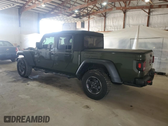 2023 Jeep Gladiator Rubicon with VIN 1C6JJTBGXPL537729, listed as a Copart auction lot 53788625 with 17,568 mi miles and Salvage title. Bid and sale history available at DreamBid. Image 2.