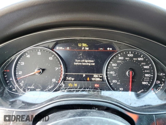 2017 Audi A6 Premium Plus with VIN WAUG8AFC4HN043024, listed as a Copart auction lot 78255264 with 101,265 mi miles and Salvage title. Bid and sale history available at DreamBid. Image 9.