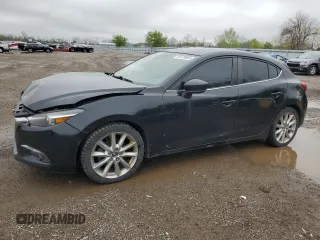 2017 Mazda 3 Grand Touring z VIN JM1BN1M33H1119719, wystawiony jako Copart lot #55728905 z przebiegiem 217 372 mil mil oraz Szkoda całkowita • Salvage title. Historia ofert i sprzedaży dostępna na DreamBid. Obrazek 1.