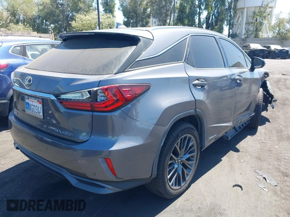 2017 Lexus RX 450h z VIN 2T2BGMCA3HC011748, wystawiony jako IAAI lot #42696136 z przebiegiem 163 232 mil mil oraz . Historia ofert i sprzedaży dostępna na DreamBid. Obrazek 4.