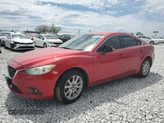 2014 Mazda 6 i Sport with VIN JM1GJ1U68E1157311, listed as a Copart auction lot 50371425 with 211,057 mi miles and Salvage Title. Bid and sale history available at DreamBid. Image 1.