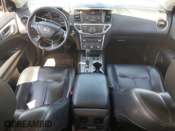 2017 Nissan Pathfinder Platinum with VIN 5N1DR2MM7HC653947, listed as a Copart auction lot 57311315 with 161,209 mi miles and Salvage title. Bid and sale history available at DreamBid. Image 8.