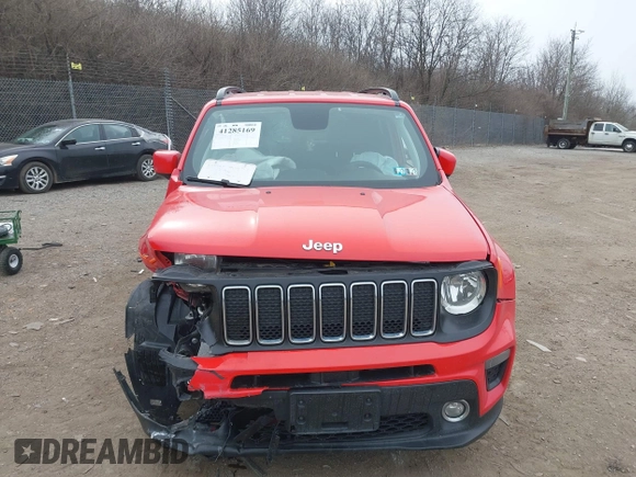 2020 Jeep Renegade Latitude with VIN ZACNJBBB7LPL97764, listed as a IAAI auction lot 41285169 with 46,029 mi miles. Bid and sale history available at carsss.com. Image 11.