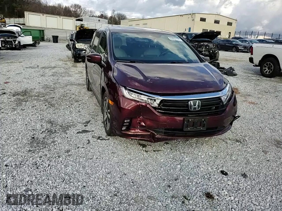 2021 Honda Odyssey Touring with VIN 5FNRL6H86MB021678, listed as a Copart auction lot 85002174 with 103,166 mi miles and Salvage Title. Bid and sale history available at carsss.com. Image 11.