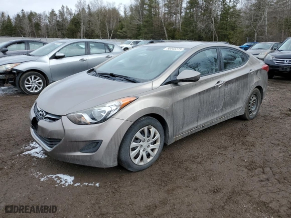 2013 Hyundai Elantra GLS PZEV with VIN 5NPDH4AEXDH290462, listed as a Copart auction lot 50045275 with 162,585 mi miles and Clean Title. Bid and sale history available at carsss.com. Image 1.
