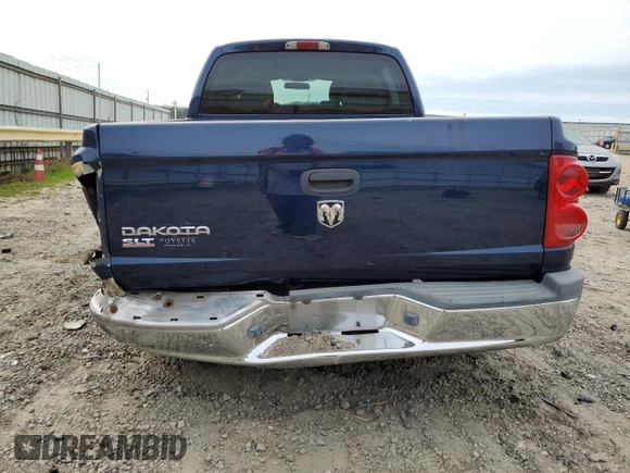 2006 Dodge Dakota SLT with VIN 1D7HW48K36S534305, listed as a Copart auction lot 50949035 with 185,537 mi miles and Salvage Title. Bid and sale history available at carsss.com. Image 6.