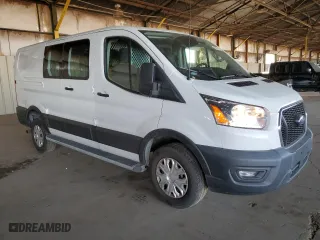 2021 Ford Transit Cargo Van with VIN 1FTBR1Y85MKA24853, listed as a Copart auction lot 86571514 with 19,933 mi miles and Salvage Title. Bid and sale history available at carsss.com. Image 4.