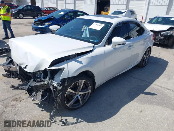 2017 Lexus IS with VIN JTHBA1D22H5059054, listed as a IAAI auction lot 41943420 with 88,658 mi miles. Bid and sale history available at carsss.com. Image 18.