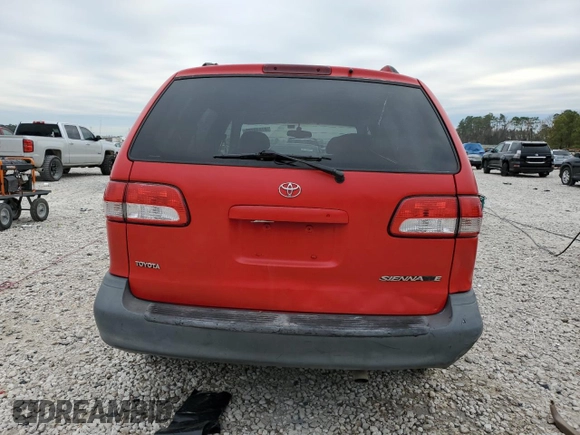 2002 Toyota Sienna LE with VIN 4T3ZF13C52U448931, listed as a Copart auction lot 87849225 with 320,841 mi miles and Salvage Title. Bid and sale history available at carsss.com. Image 6.