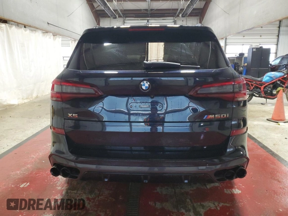 2020 BMW X5 M50i with VIN 5UXJU4C01L9D04371, listed as a Copart auction lot 49628425 with 78,252 mi miles and Salvage Title. Bid and sale history available at DreamBid. Image 6.
