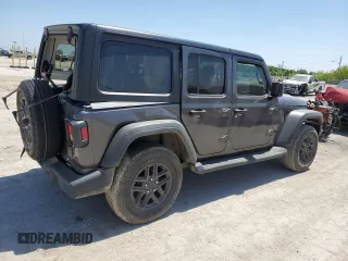 2024 Jeep Wrangler Sport S with VIN 1C4PJXDN4RW102311, listed as a Copart auction lot 56407235 with 23,851 mi miles and Salvage title. Bid and sale history available at DreamBid. Image 3.