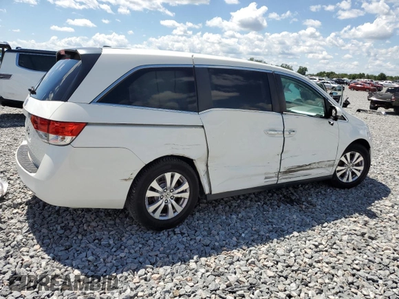 2014 Honda Odyssey EX-L with VIN 5FNRL5H63EB101062, listed as a Copart auction lot 56656825 with 183,871 mi miles and Salvage title. Bid and sale history available at DreamBid. Image 3.