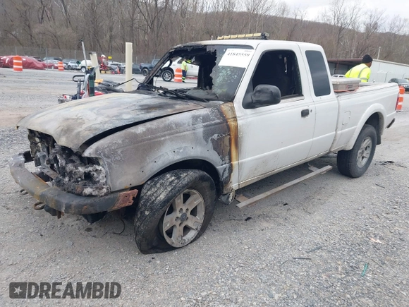 2004 Ford Ranger XL Fleet with VIN 1FTZR45E14PA73366, listed as a IAAI auction lot 41845559 with 1 mi miles. Bid and sale history available at carsss.com. Image 2.