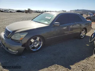 2005 Lexus LS 430 with VIN JTHBN36FX55028176, listed as a Copart auction lot 67345234 with 198,306 mi miles and Salvage Title. Bid and sale history available at carsss.com. Image 1.