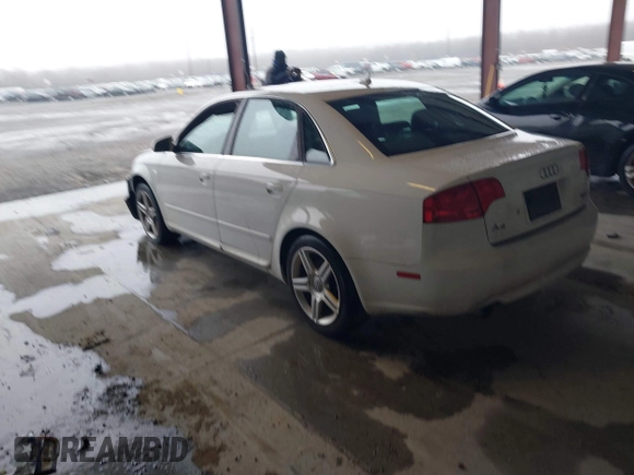 2008 Audi A4 2.0T with VIN WAUDF78E78A083261, listed as a IAAI auction lot 41529156 with 102,319 mi miles. Bid and sale history available at carsss.com. Image 3.