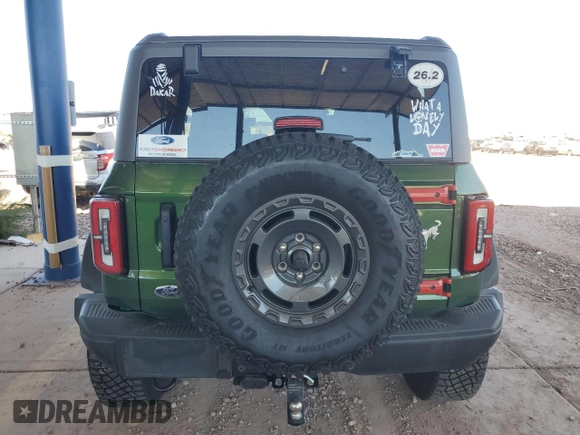 2024 Ford Bronco Everglades with VIN 1FMEE4HH4RLA00230, listed as a Copart auction lot 72600864 with Not provided miles and Salvage title. Bid and sale history available at DreamBid. Image 6.