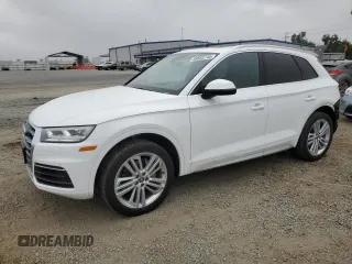 2019 Audi Q5 Premium Plus z VIN WA1BNAFY8K2062549, wystawiony jako Copart lot #58853745 z przebiegiem 57 502 mil mil oraz Szkoda całkowita • Salvage title. Historia ofert i sprzedaży dostępna na DreamBid. Obrazek 1.