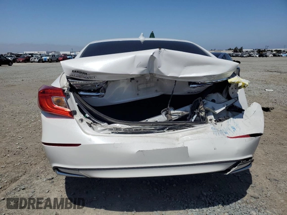 2019 Honda Accord with VIN 1HGCV3F10KA019954, listed as a Copart auction lot 61777195 with 47,709 mi miles and Salvage title. Bid and sale history available at DreamBid. Image 6.