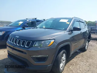 2018 Jeep Compass Sport with VIN 3C4NJDAB7JT235218, listed as a IAAI auction lot 42473771 with 106,302 mi miles and . Bid and sale history available at DreamBid. Image 17.