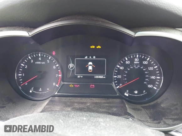 2015 Kia Optima SX Turbo with VIN 5XXGR4A65FG406037, listed as a IAAI auction lot 41975555 with 100,468 mi miles. Bid and sale history available at carsss.com. Image 7.