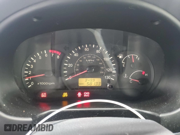 2005 Hyundai Accent GLS with VIN KMHCG45C15U602419, listed as a Copart auction lot 47759675 with 58,133 mi miles and Salvage Title. Bid and sale history available at carsss.com. Image 9.
