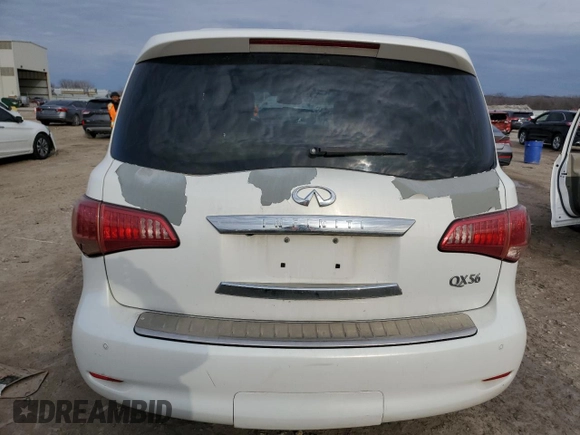 2013 Infiniti QX56 with VIN JN8AZ2NEXD9040540, listed as a Copart auction lot 47541055 with 187,686 mi miles and Salvage Title. Bid and sale history available at carsss.com. Image 6.