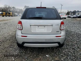 2009 Suzuki SX4 with VIN JS2YB413195101423, listed as a Copart auction lot 85321624 with 127,917 mi miles and Salvage Title. Bid and sale history available at carsss.com. Image 6.