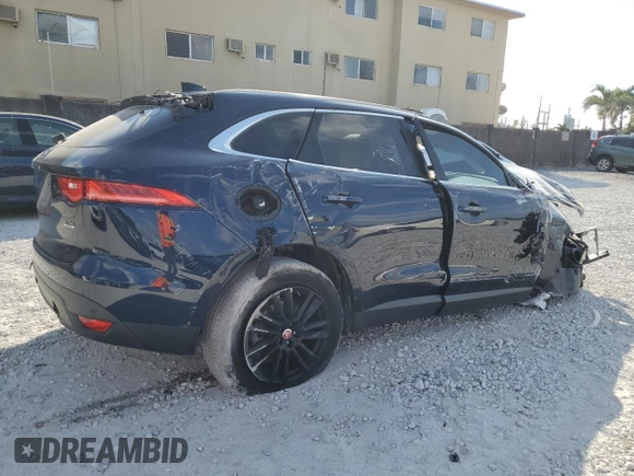 2020 Jaguar F-Pace 25t Prestige with VIN SADCK2FX0LA619322, listed as a Copart auction lot 41691755 with 46,115 mi miles and Non repairable. Bid and sale history available at DreamBid. Image 3.