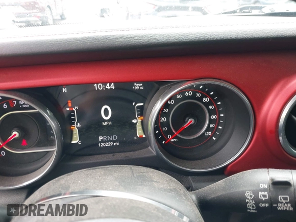 2018 Jeep Wrangler Unlimited Rubicon with VIN 1C4HJXFG4JW174603, listed as a IAAI auction lot 42202302 with 120,229 mi miles and . Bid and sale history available at DreamBid. Image 7.