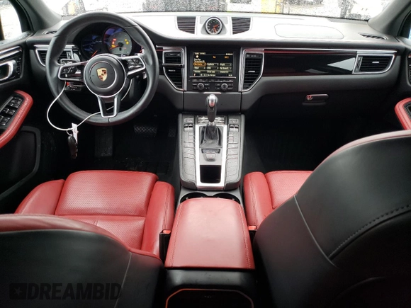 2016 Porsche Macan S with VIN WP1AB2A55GLB51556, listed as a Copart auction lot 50081985 with 53,555 mi miles and Salvage Title. Bid and sale history available at DreamBid. Image 8.