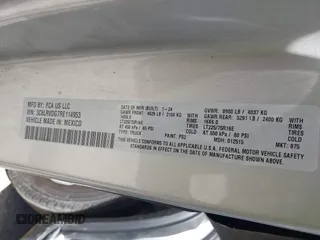 2024 Ram ProMaster Cargo Tradesman with VIN 3C6LRVDG7RE114953, listed as a IAAI auction lot 41798336 with 100,887 mi miles and . Bid and sale history available at DreamBid. Image 9.