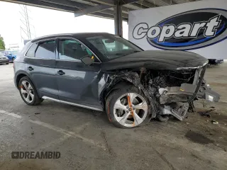 2021 Audi Q5 Premium Plus with VIN WA1BAAFY5M2006907, listed as a Copart auction lot 52547455 with 58,787 mi miles and Salvage Title. Bid and sale history available at carsss.com. Image 4.