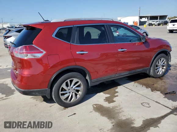 2015 Nissan Rogue SV with VIN 5N1AT2MV2FC786528, listed as a Copart auction lot 77031864 with 74,157 mi miles and Salvage Title. Bid and sale history available at carsss.com. Image 3.