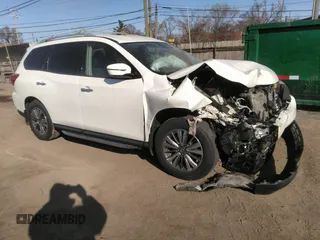 2019 Nissan Pathfinder SV with VIN 5N1DR2MM8KC621628, listed as a IAAI auction lot 41785695 with 55,003 mi miles. Bid and sale history available at carsss.com. Image 1.